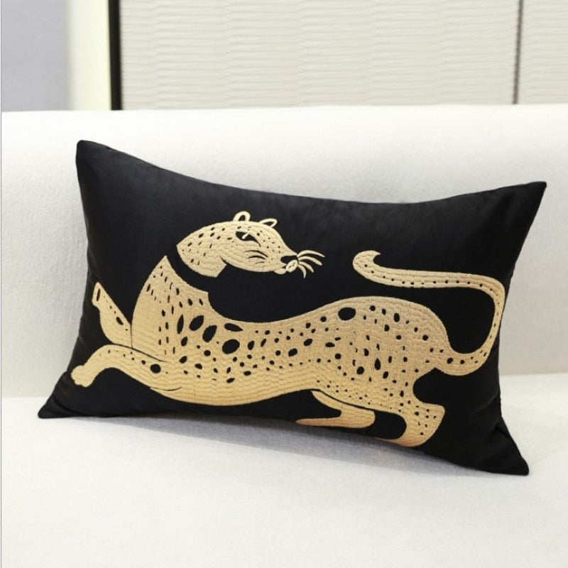 The Gilded Leopard and Radiant Keyhole Pillow Cover Collection