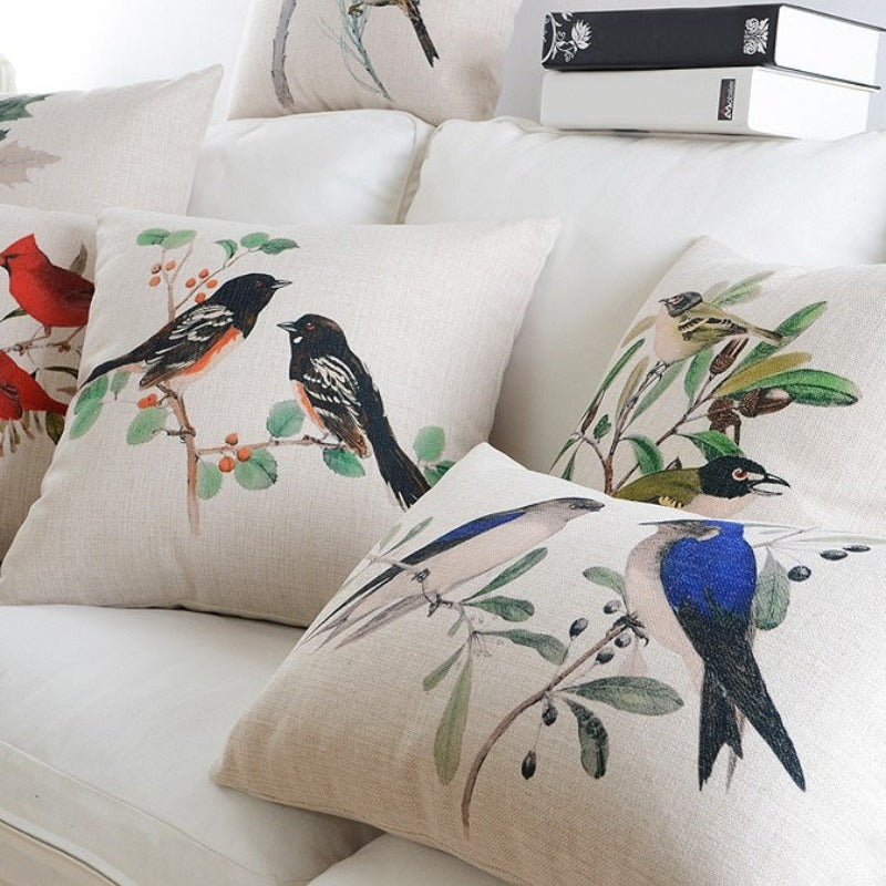 The Autumn Aviary Pillow Cover Collection
