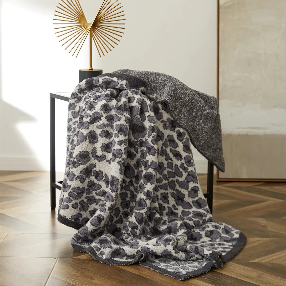 The Luxe Redux Leopard Throw Blanket