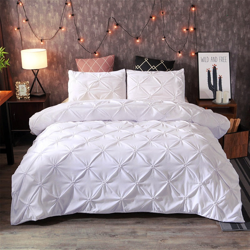 The Rosette Pinch Pleat Duvet Cover Collection