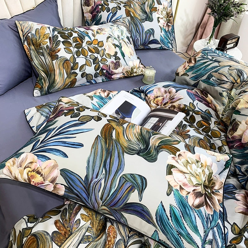The Romantic Botanic Duvet Cover Collection