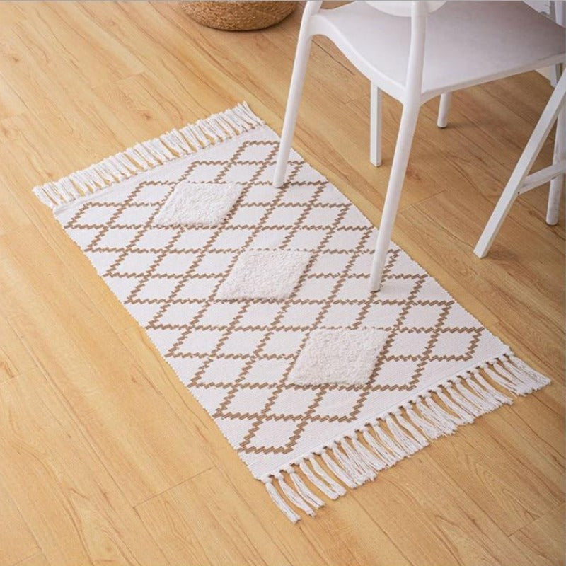 The Berber Style Tufted Throw Rug