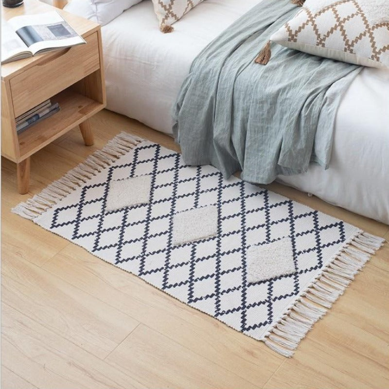 The Berber Style Tufted Throw Rug