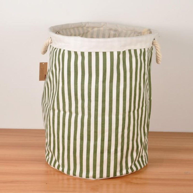The Cabana Stripe Canvas Basket