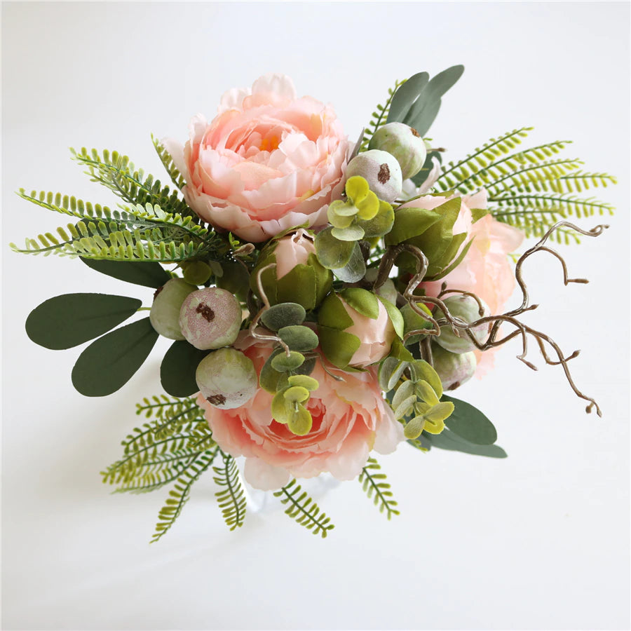 The Watercolor Faux Peony Bouquet